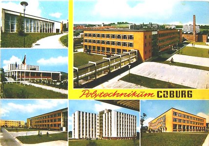 Postkarte Polytechnikum Coburg um 1970