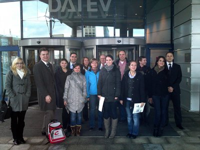 Studierende der Betriebswirtschaft besuchten mit Prof. Wallasch die DATEV e.G. in Nürnberg
