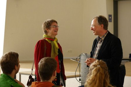 Prof. Dr. Daniela Nicklas und Prof. Dr. Thomas Wieland im Gespräch