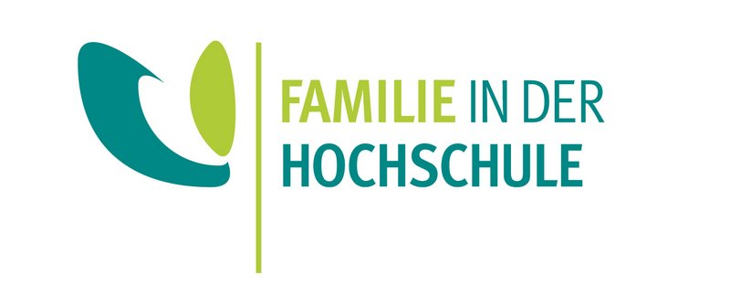 Logo mit Schriftzug Familie in der Hochschule