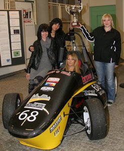 Die Frauen im Coburger Racing-Team: (v. li.) Monica Crowley, Laila Tatlidil, Monica Mazzeo und Patricia Müller-Gei.