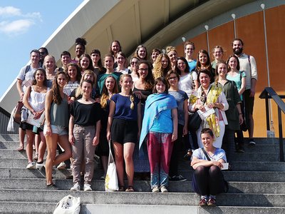 Studierenden der Internationalen Sozialen Arbeit auf Exkursion in Berlin