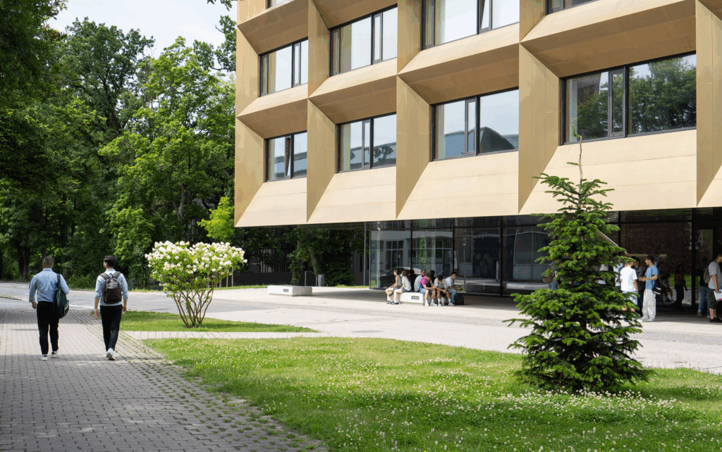 The modern library building