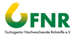 Das FNR-Logo mit einem gelb-grünen, stilisierten Blatt und dem Schriftzug „FNR Fachagentur Nachwachsende Rohstoffe e.V.“ in Grün und Schwarz symbolisiert Nachhaltigkeit – und passt damit ideal zu Initiativen zur Bekämpfung der Mikroplastikbelastung in Waldböden, wie sie beispielsweise in Krappenberg durchgeführt werden. at Hochschule Coburg