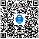 Ein QR-Code mit einem blauen Vorhängeschloss und einem Personensymbol in der Mitte, das möglicherweise für Sicherheit oder Multi-Faktor-Authentifizierung bei der Anmeldung oder für den Passwortschutz steht. at Hochschule Coburg