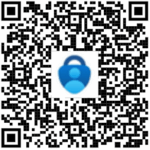 QR-Code mit einem blauen Vorhängeschloss und einem Personensymbol in der Mitte, das für eine sichere Anmeldung und Multi-Faktor-Authentifizierung steht. at Hochschule Coburg